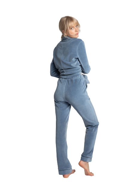 Spodnie Damskie - Od Piżamy - niebieskie